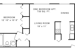 original one bdrm floor plan
